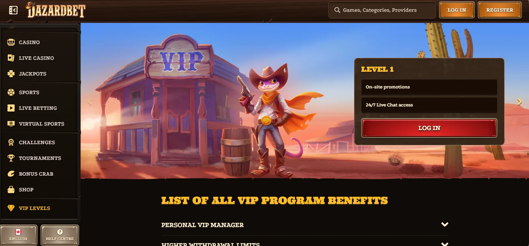 Dazardet Casino Loyalty Program