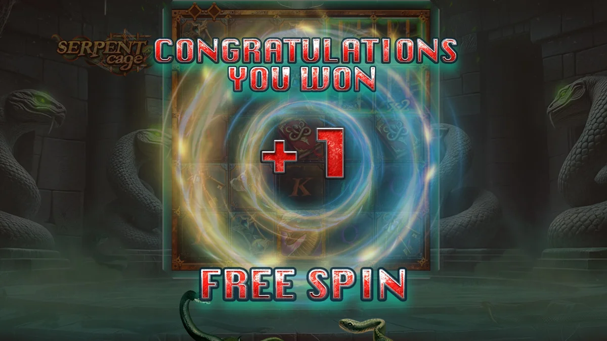 Serpent Cage Bonus Free Spin