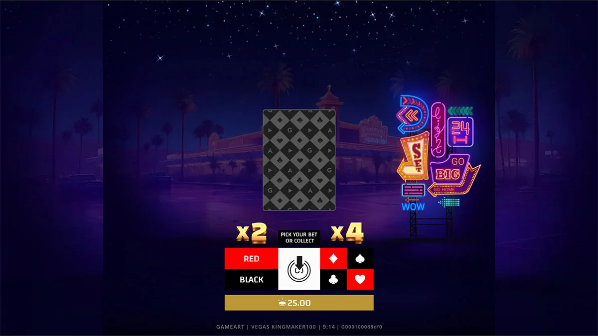 Vegas Kingmaker 100 Gamble