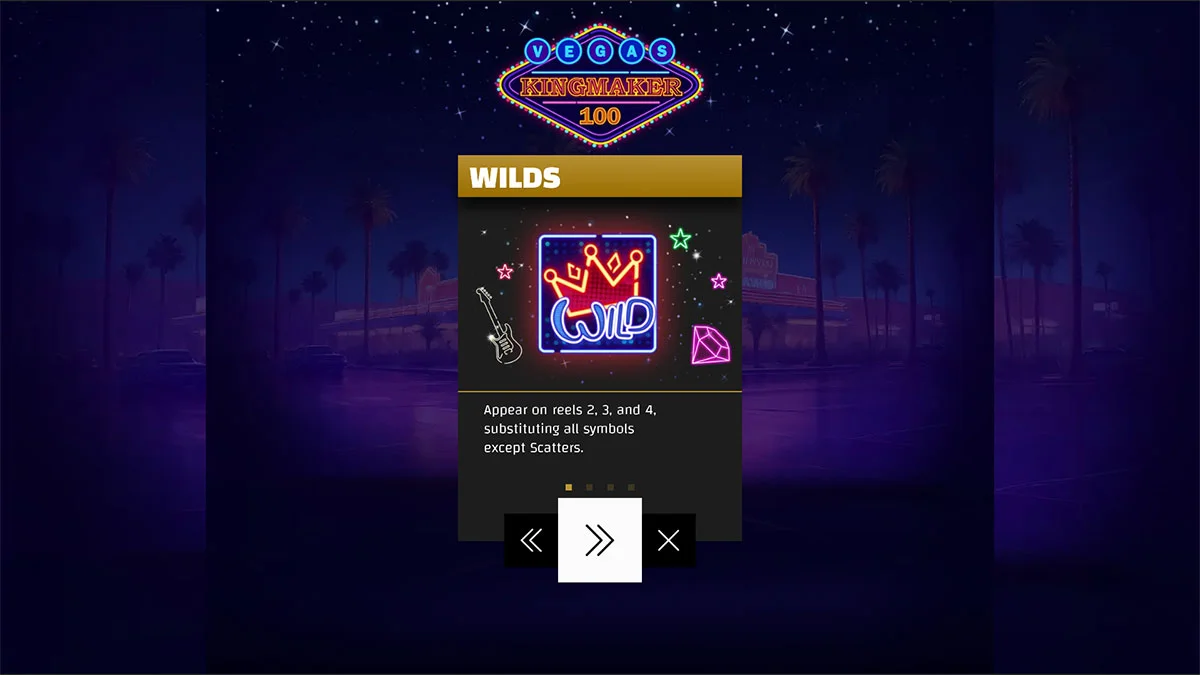 Vegas Kingmaker 100 Homescreen