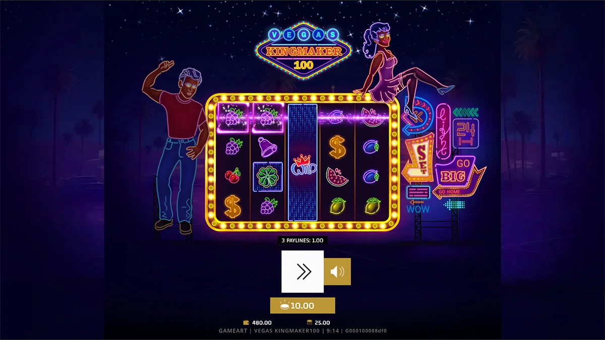 Vegas Kingmaker 100 Win