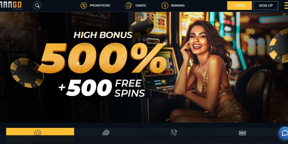 Brango Casino Homepage