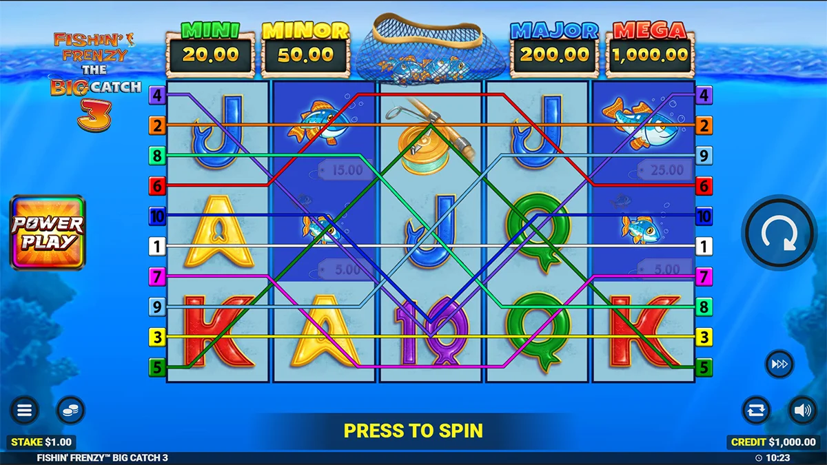 Fishin’ Frenzy The Big Catch 3 Base