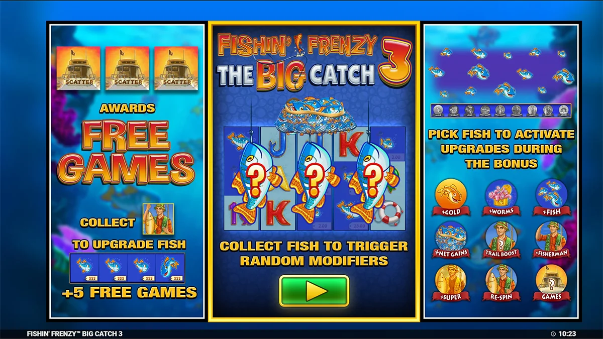 Fishin’ Frenzy The Big Catch 3 Homescreen