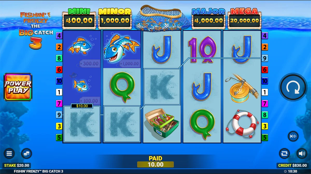 Fishin’ Frenzy The Big Catch 3 Win