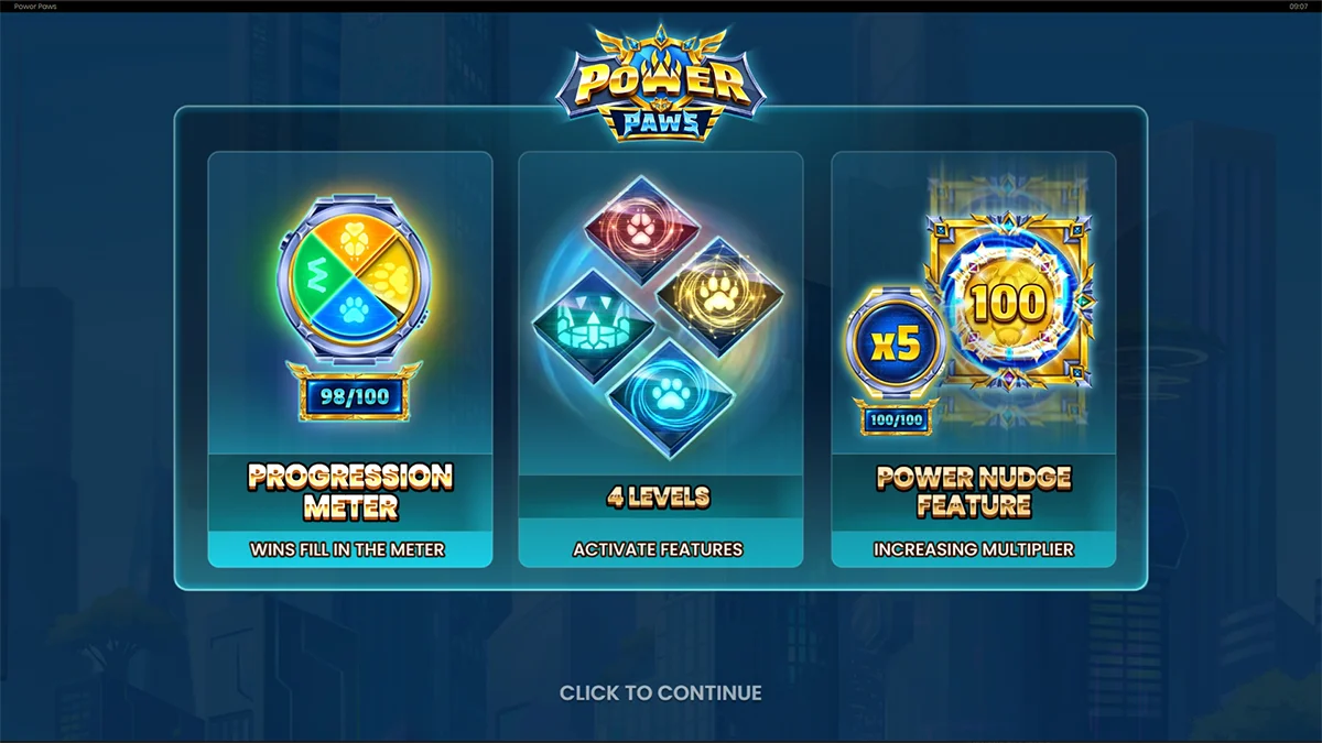 Power Paws Homescreen