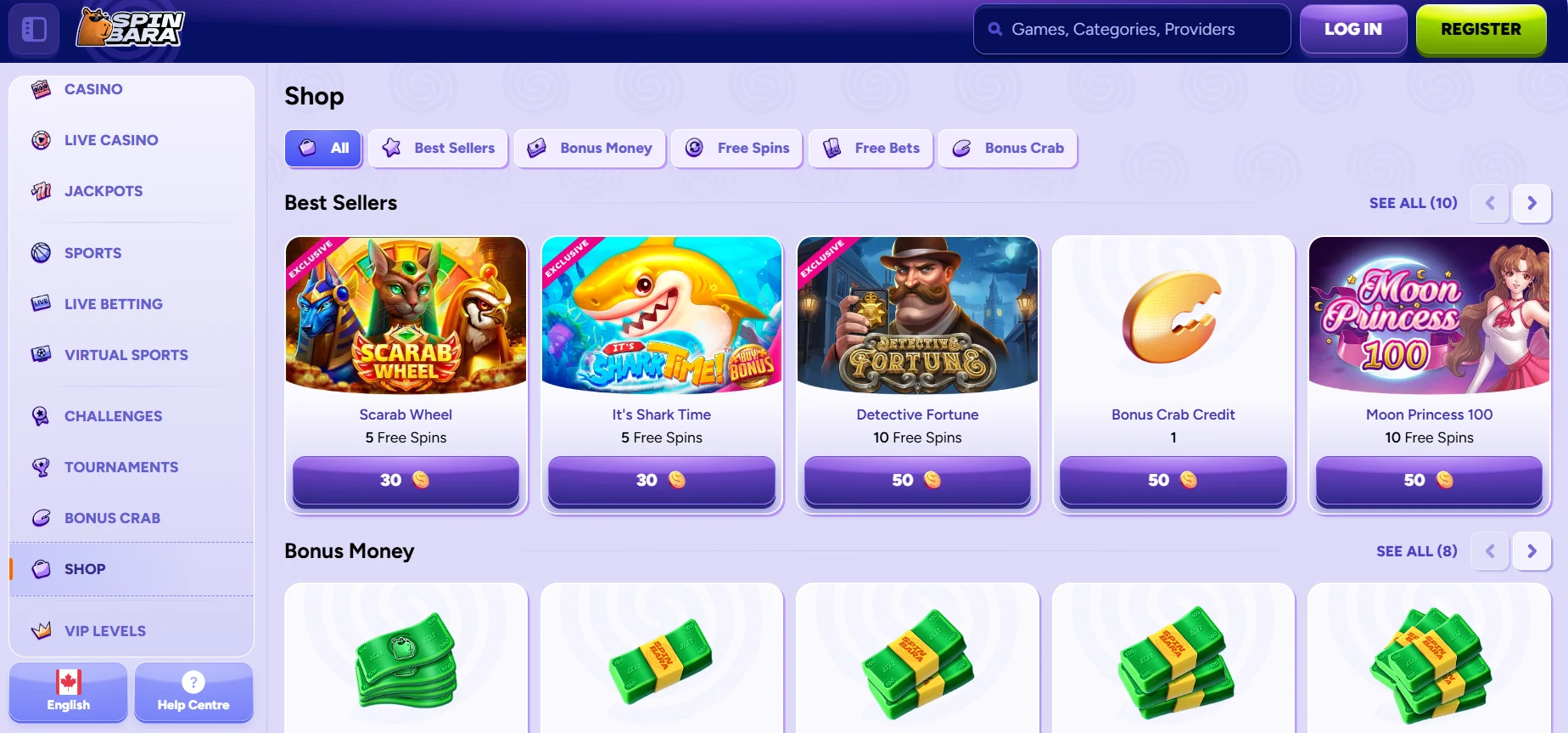 Spinbara Casino Shop