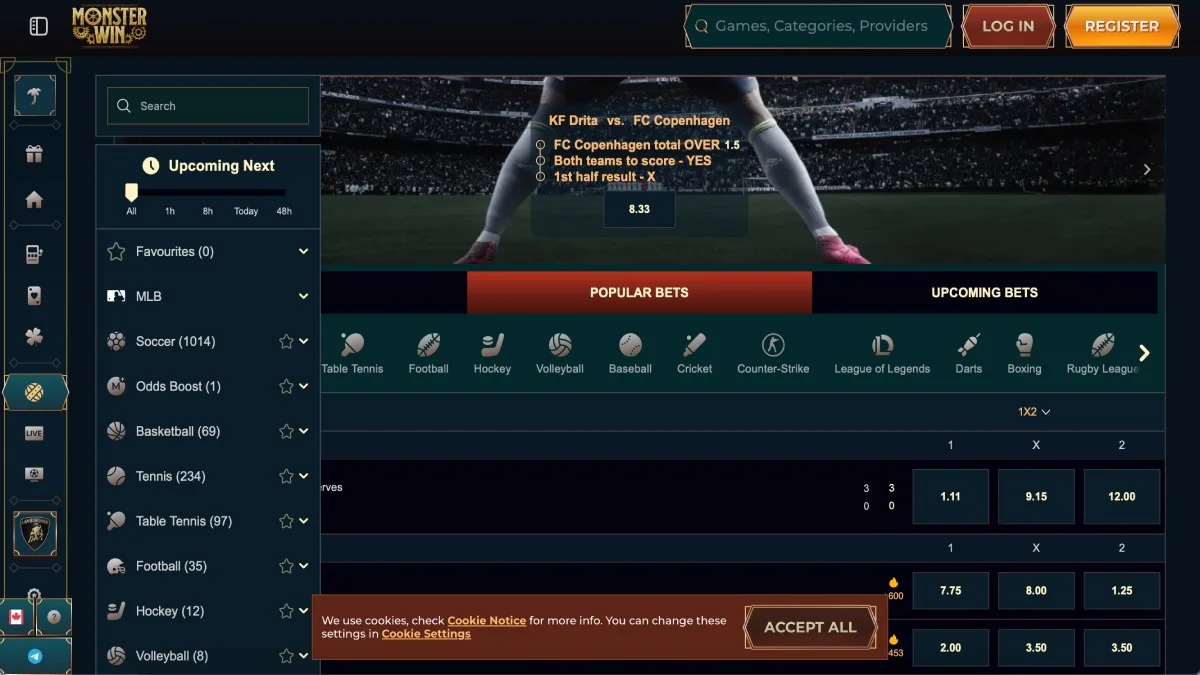 Monsterwin Casino Sportsbook