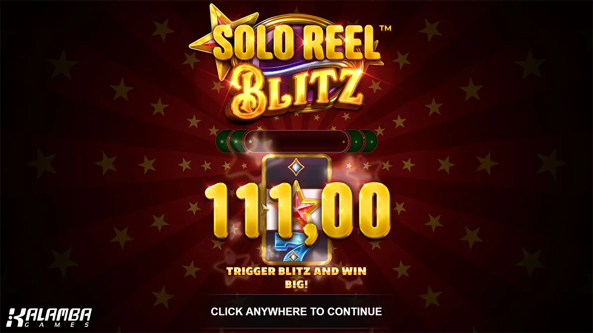 SoloReel™ Blitz Homescreen