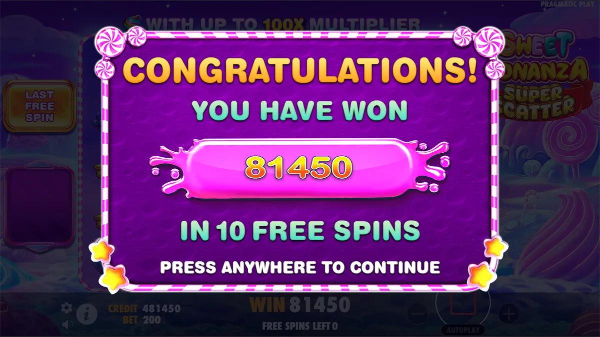 Sweet Bonanza Super Scatter Total