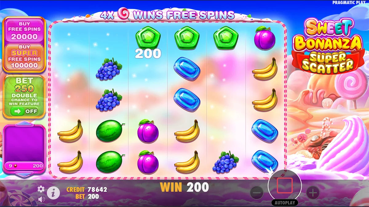 Sweet Bonanza Super Scatter Win