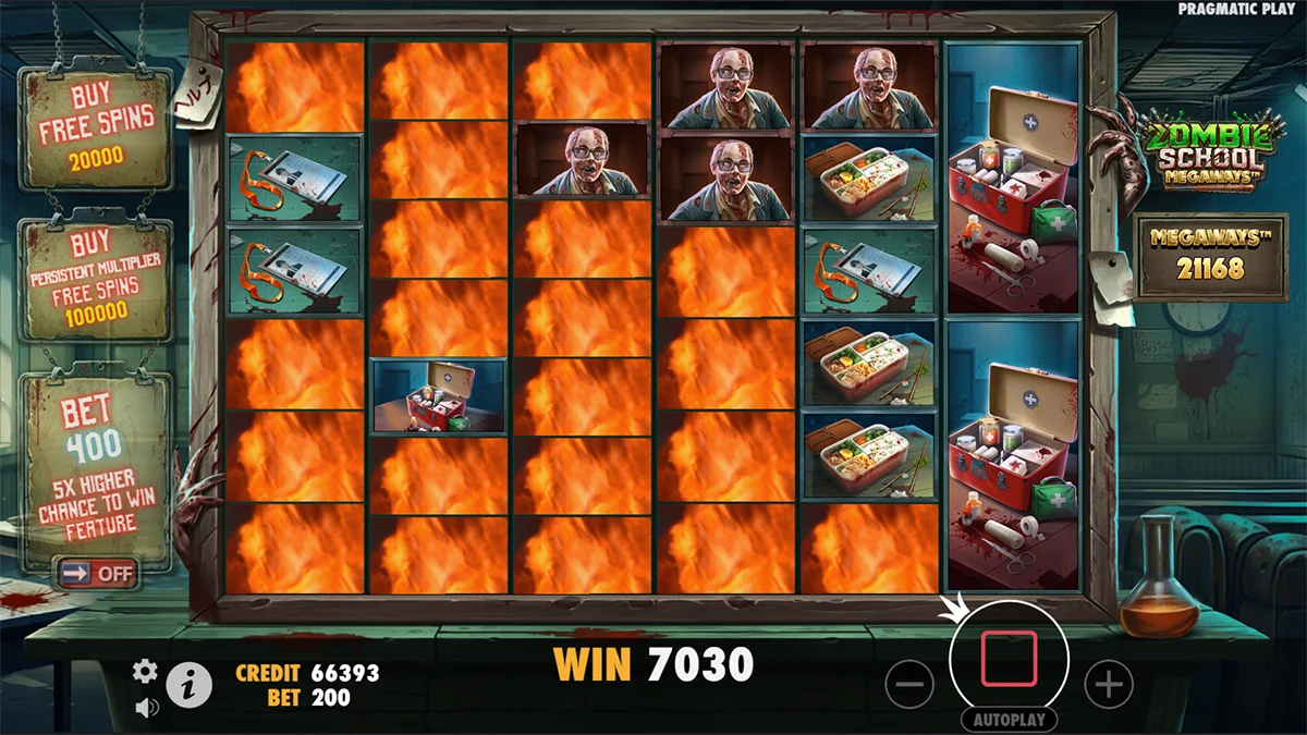 Zombie School Megaways Win3