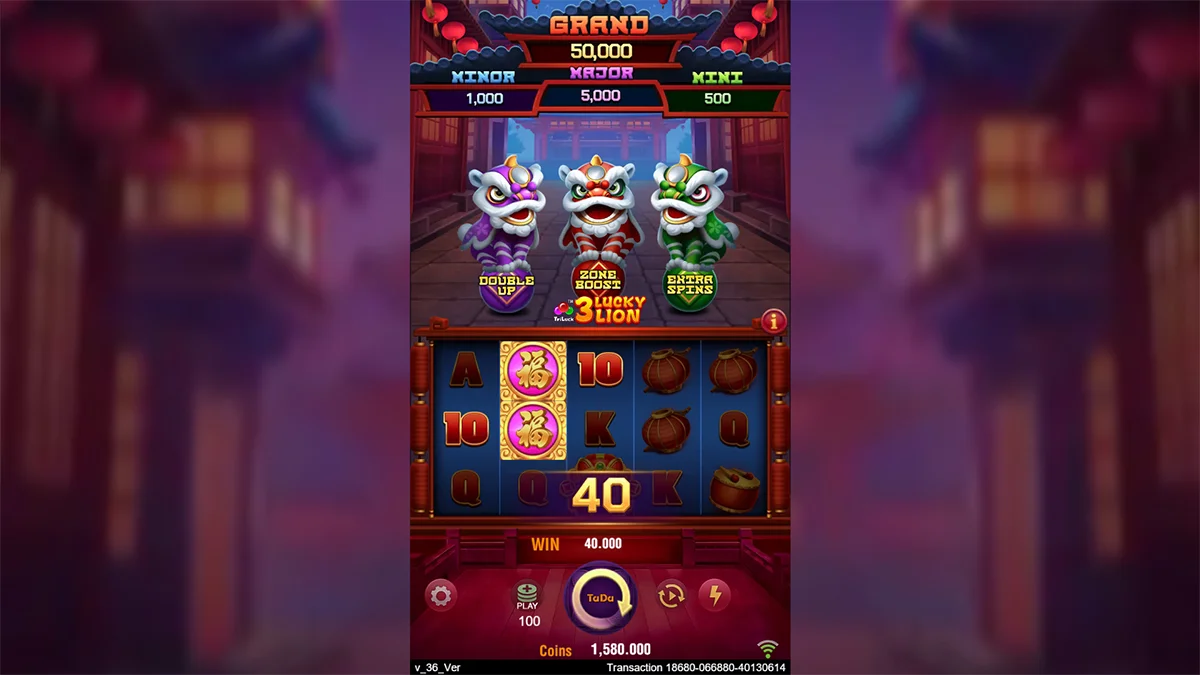 3 Lucky Lion Win2