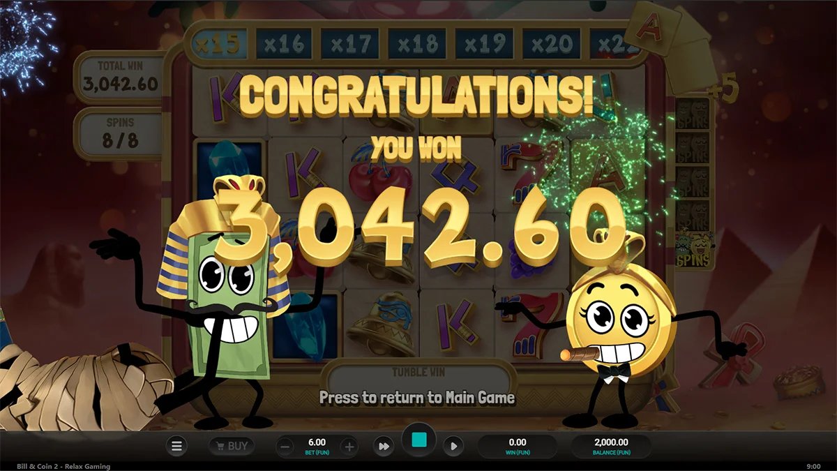 Bill & Coin 2 Mummy Mischief Total