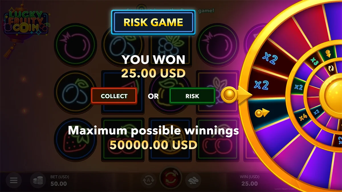 Lucky Fruity Coin Gamble