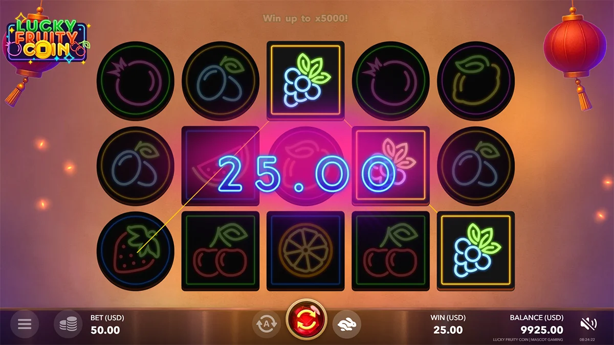Lucky Fruity Coin Win2