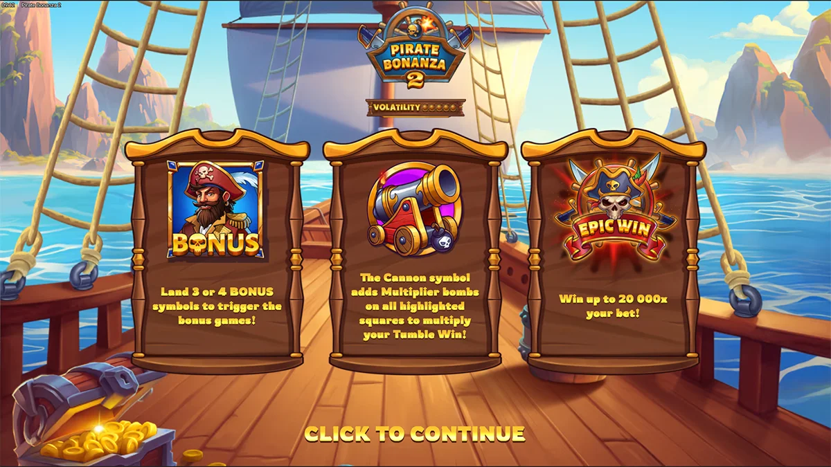 Pirate Bonanza 2 Homescreen