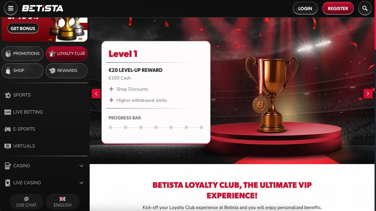 Betista Casino VIP Club