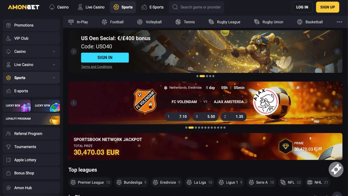 Amonbet Casino Sportsbook