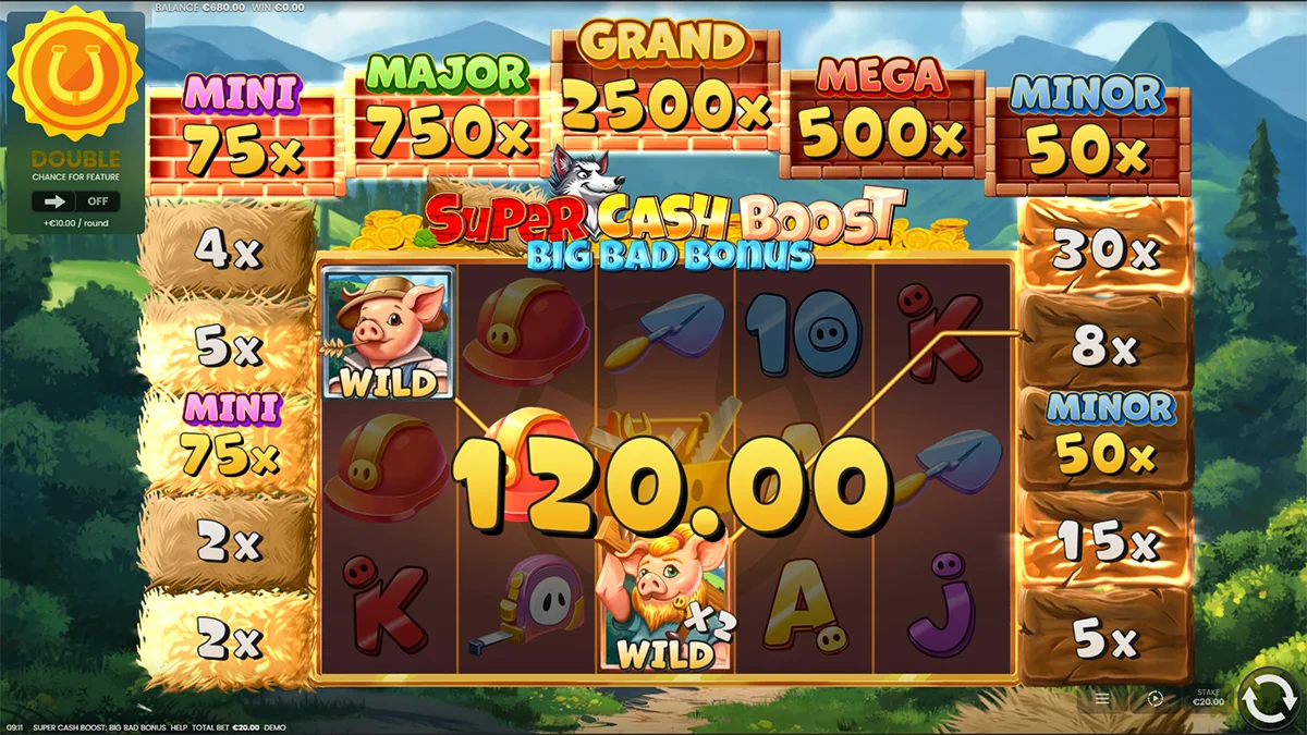 Super Cash Boost Big Bad Bonus Win2