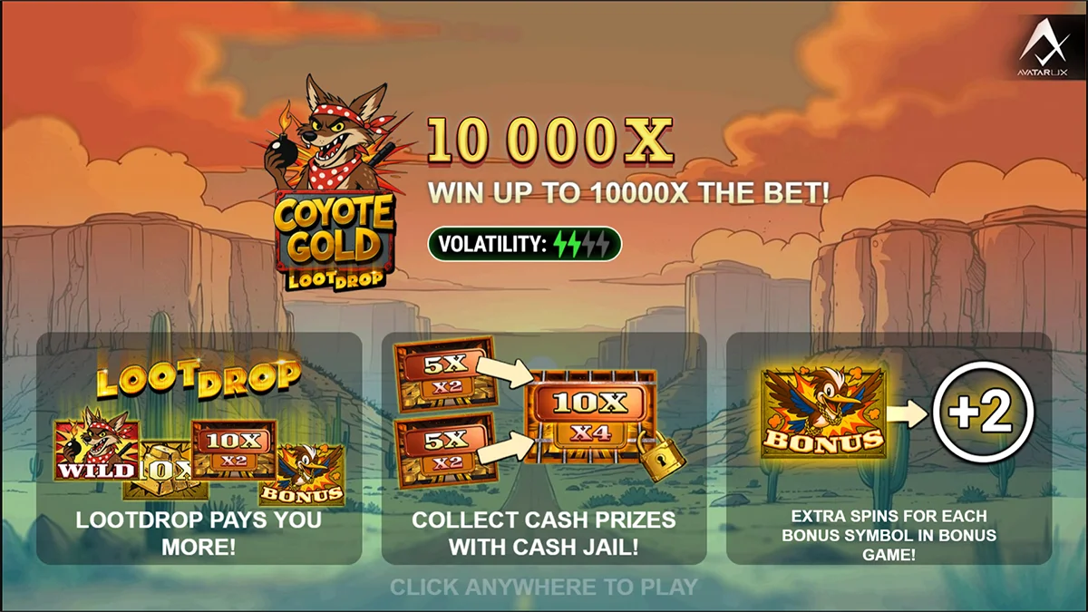 Coyote Gold Homescreen