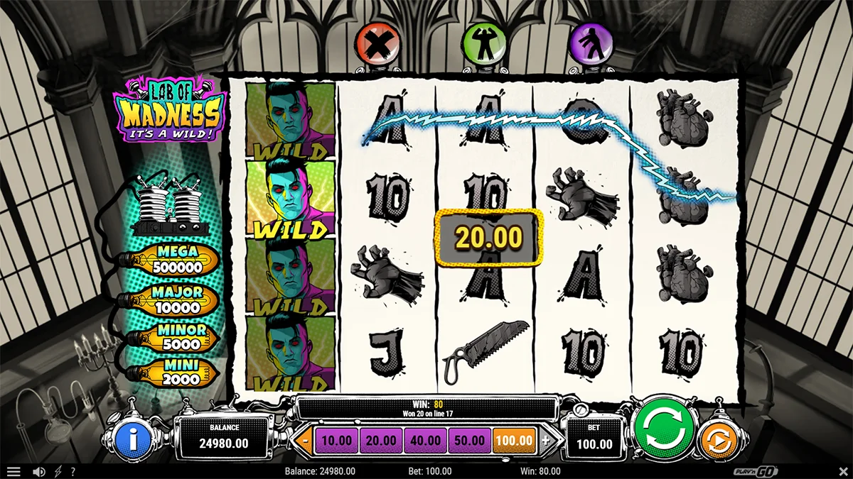 Lab of Madness It’s A-Wild! Win