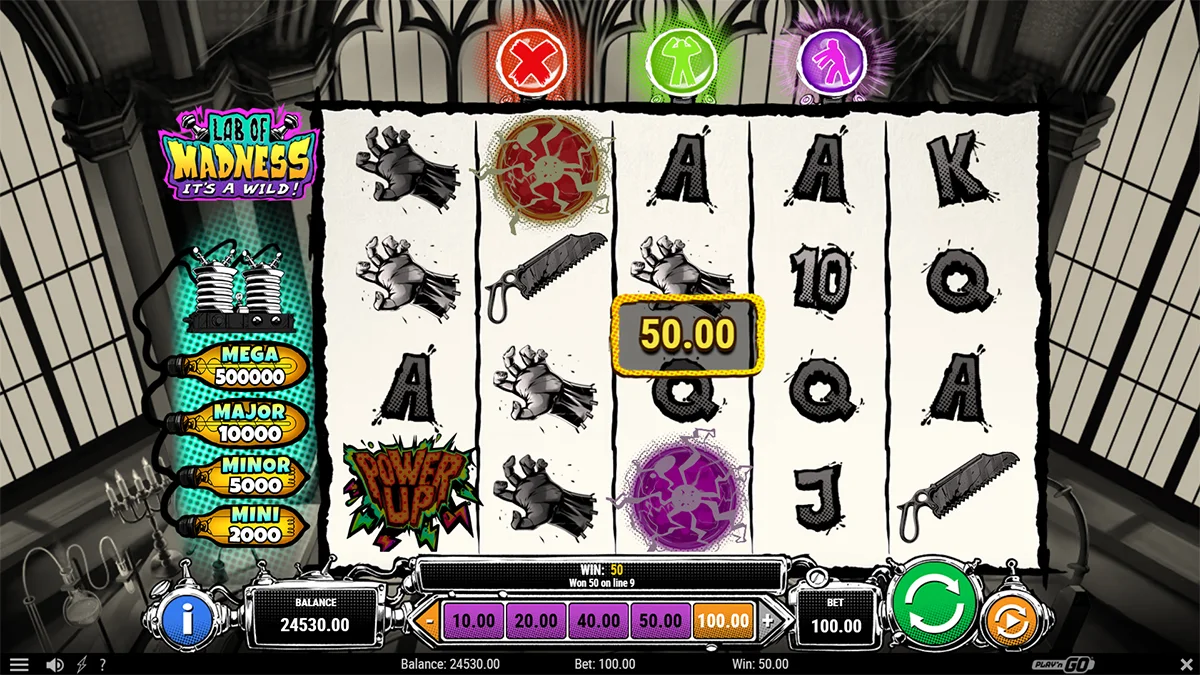 Lab of Madness It’s A-Wild! Win3