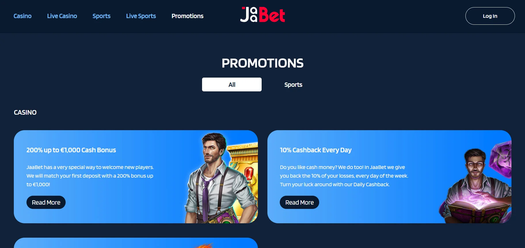 JaaBet Casino Promotions