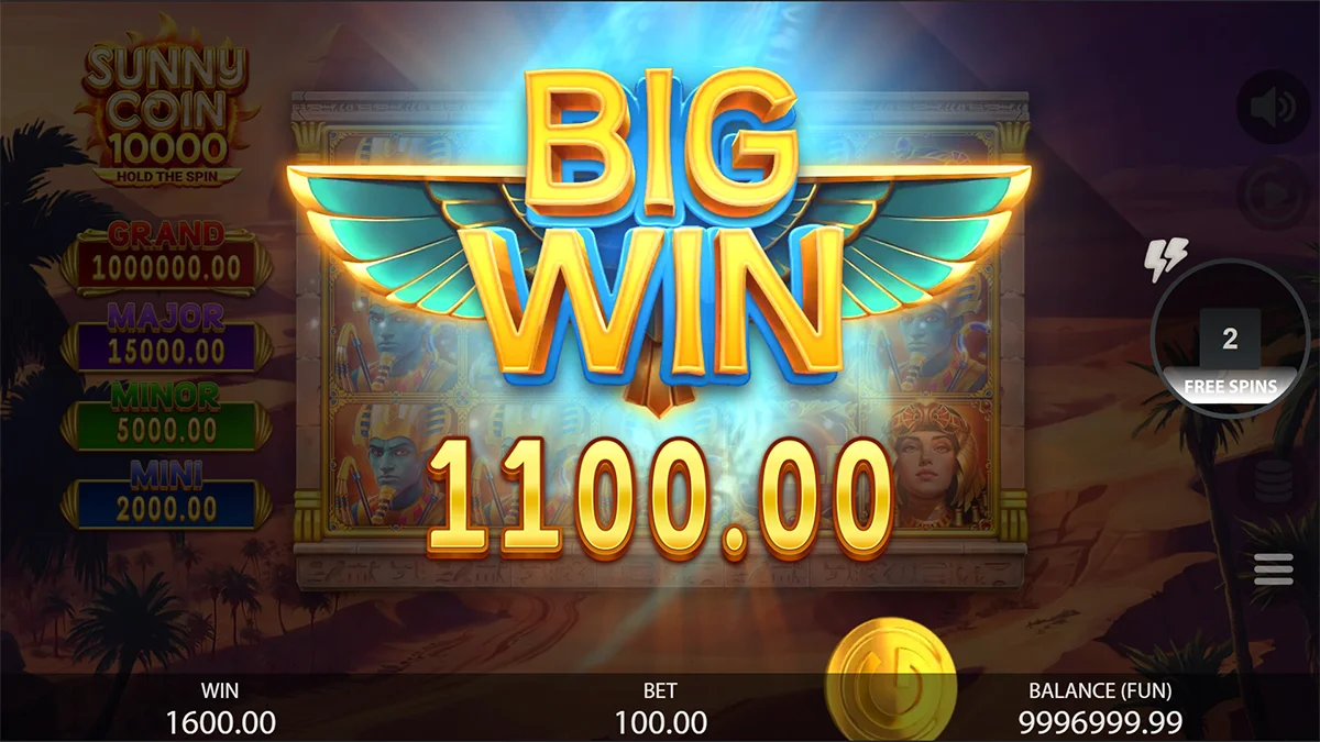 Sunny Coin 10000 Hold The Spin BigWin