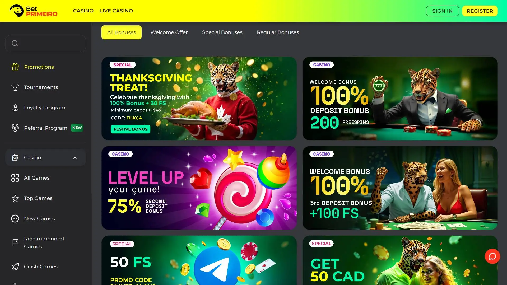 BetPrimeiro Casino Promotions