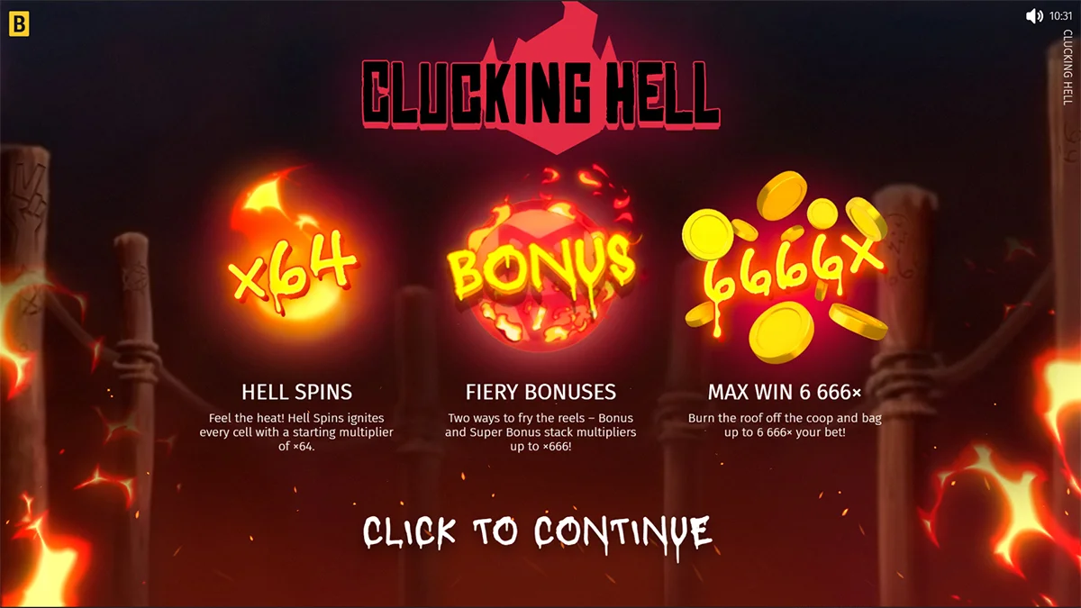 Clucking Hell Homescreen