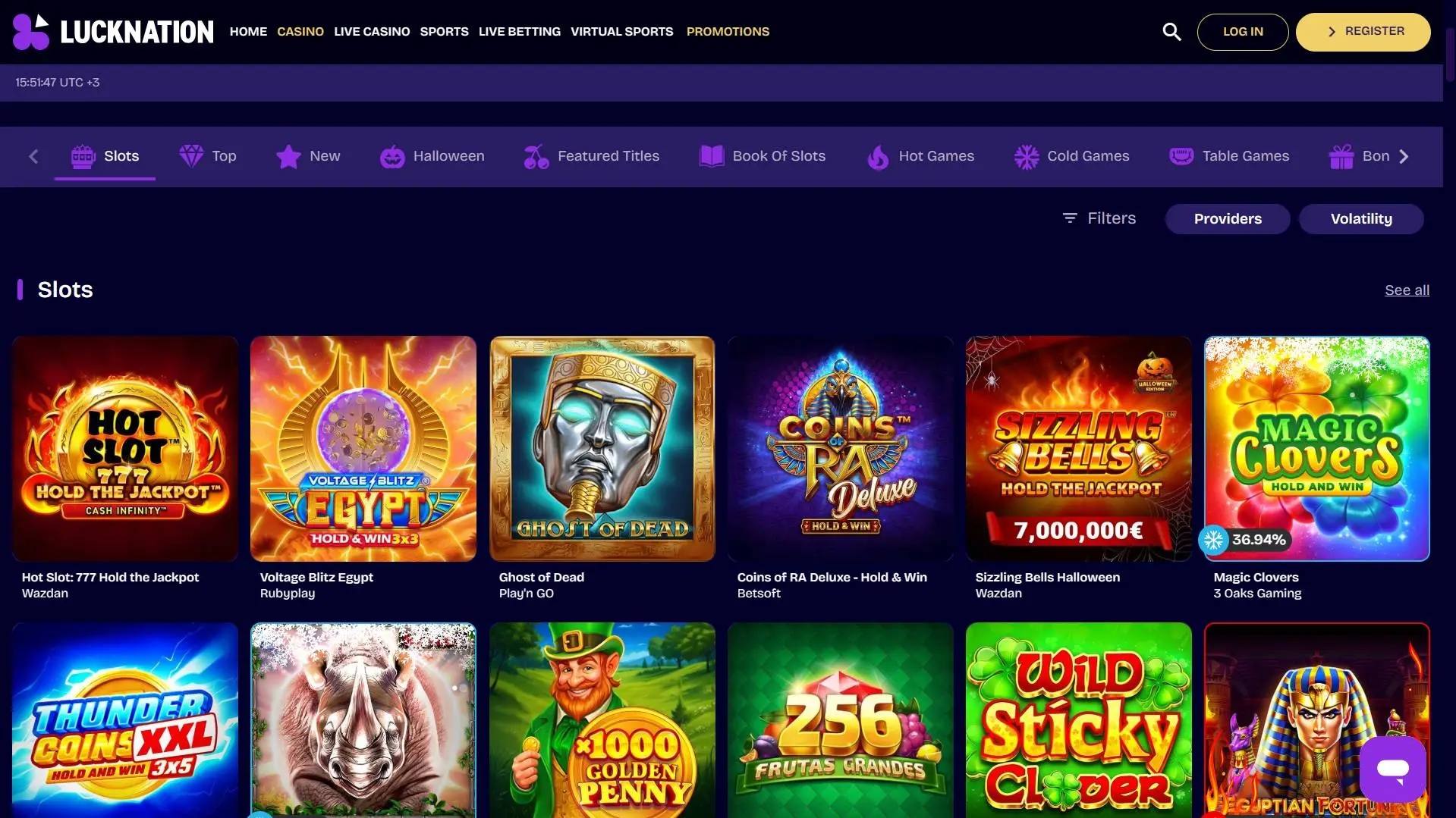 Lucknation Casino Slots