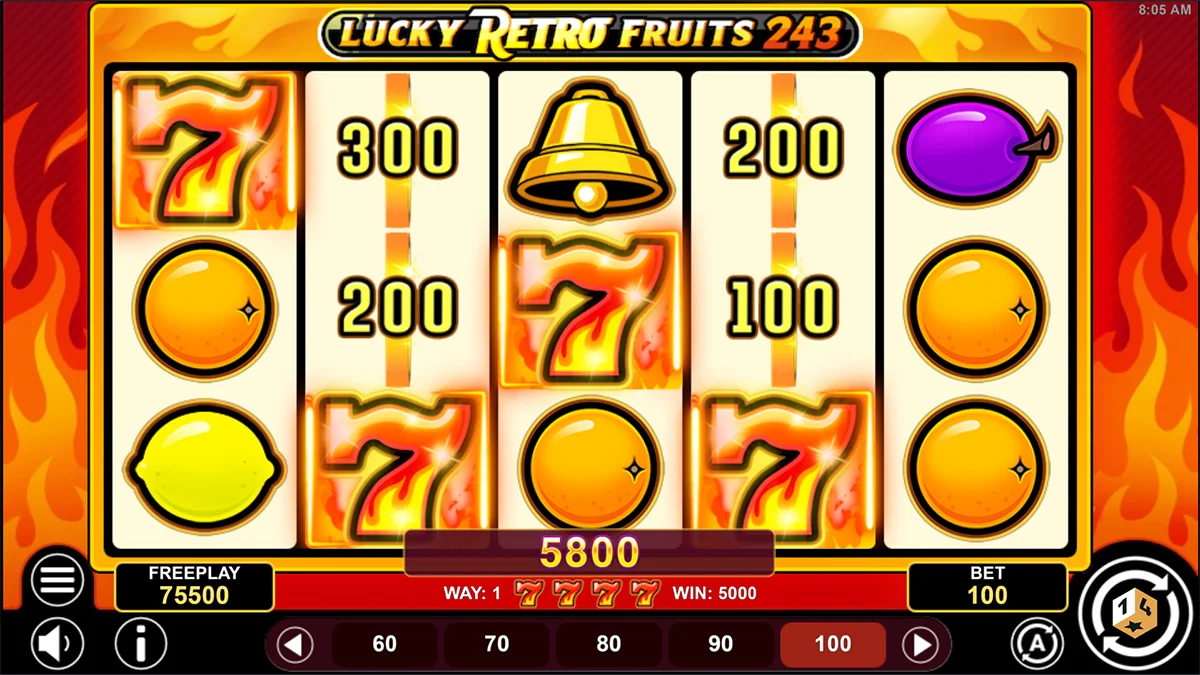 Lucky Retro Fruits 243 Win