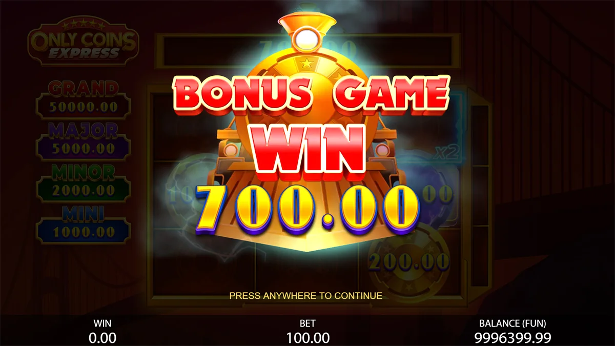 Only Coins Express Total