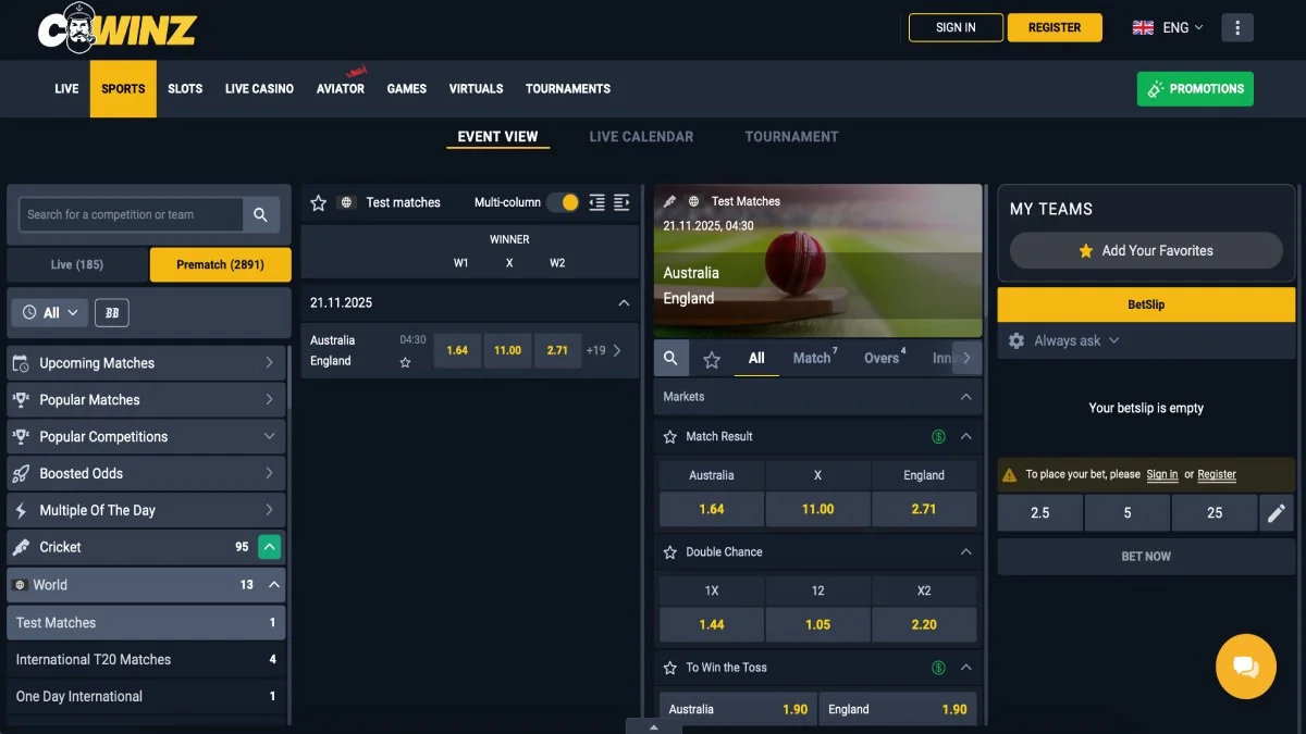 Cwinz Casino Sportsbook