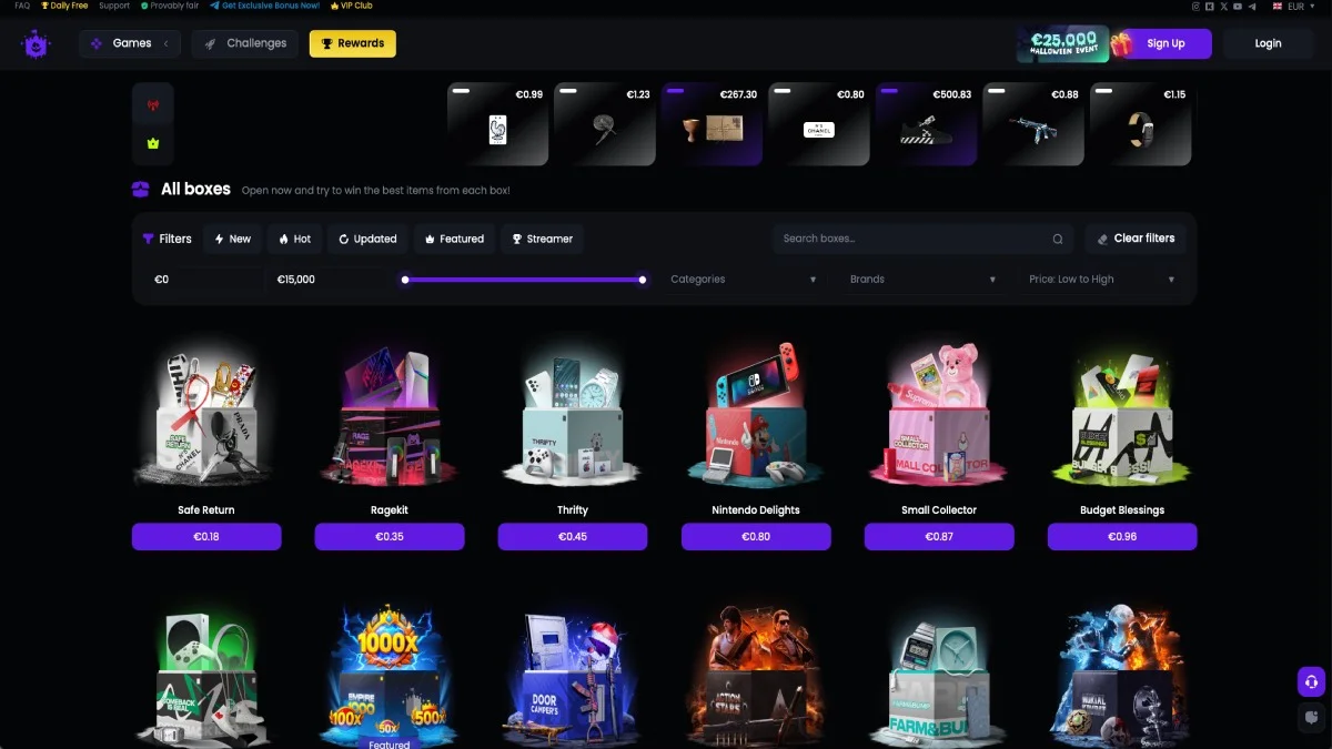 Empire Drop Casino Game Types