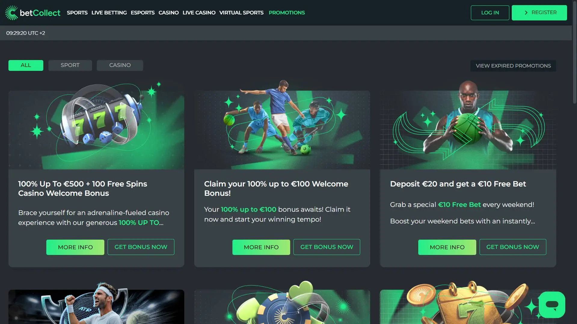 Betcollect Casino Promotions