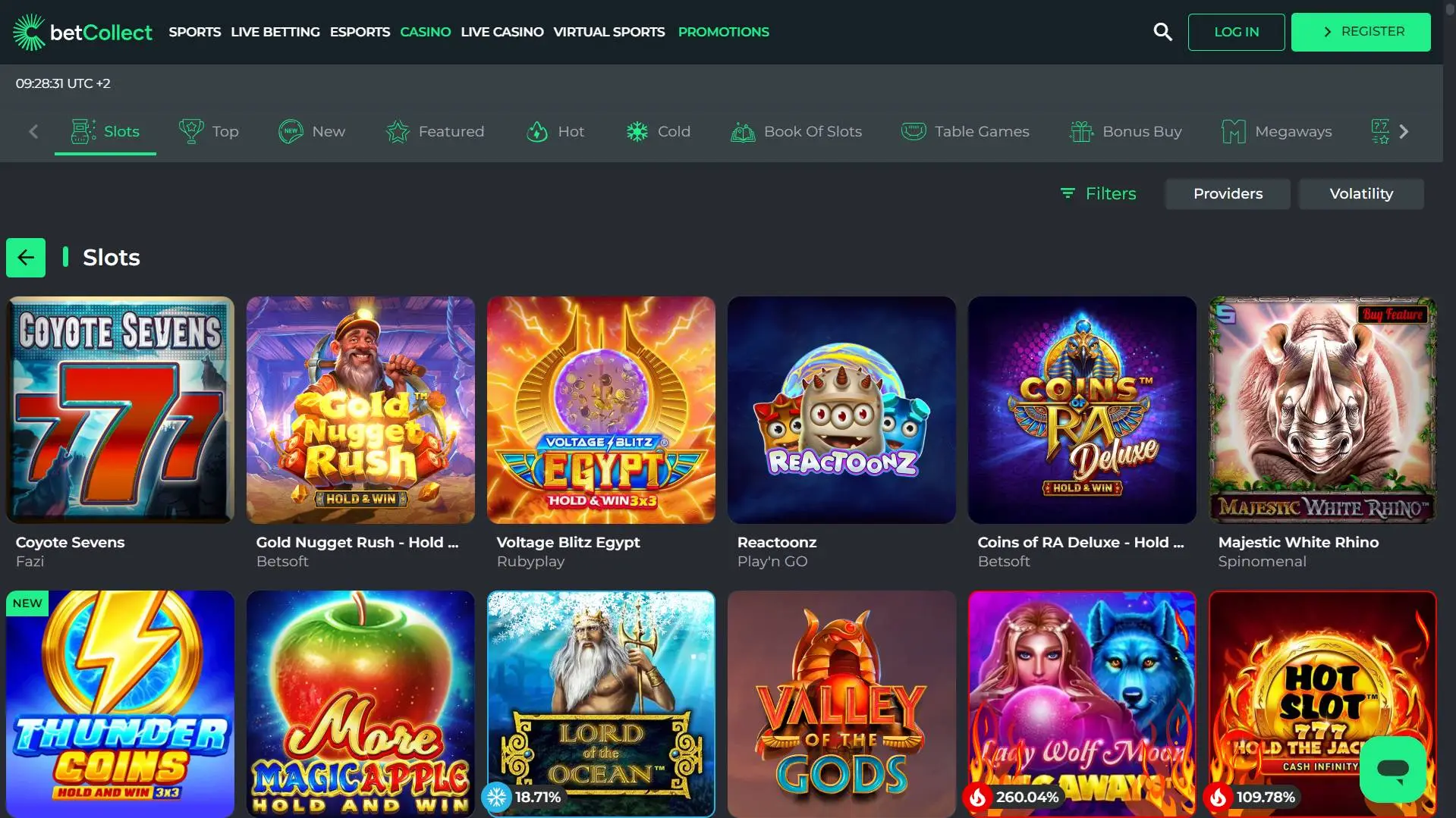 Betcollect Casino Promotions