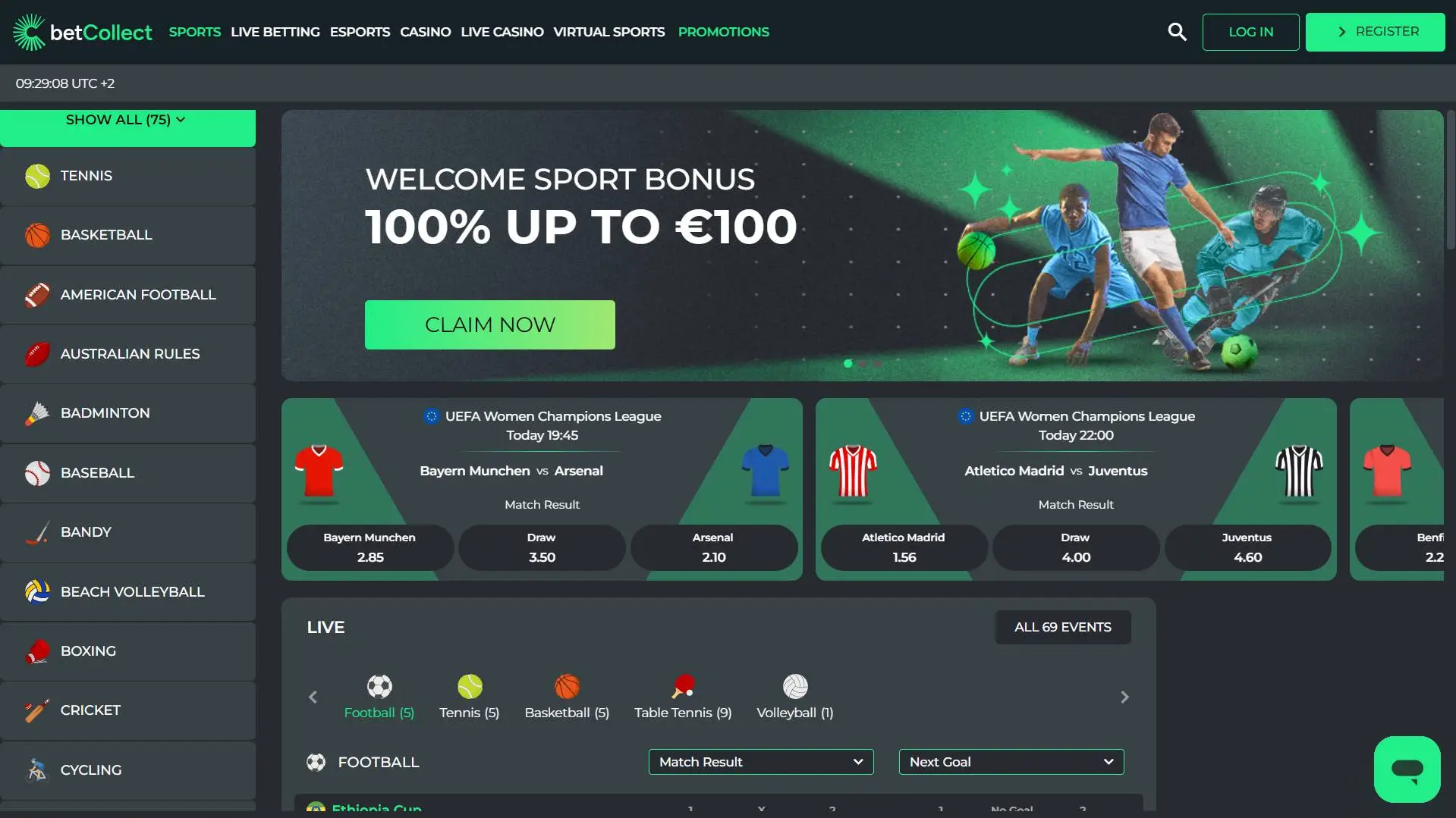 Betcollect Casino Sportsbook