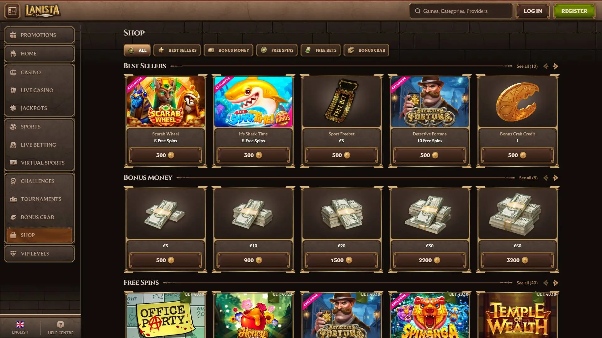 Lanista Casino Shop