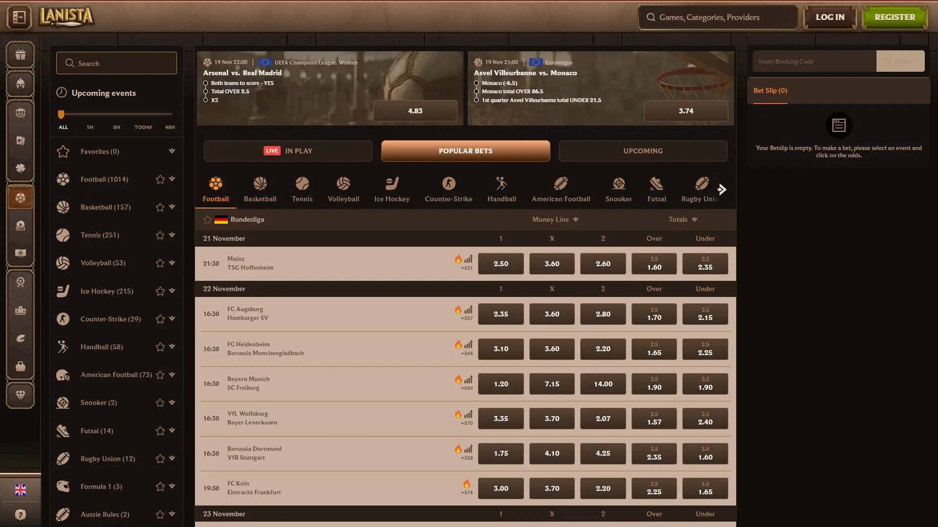 Lanista Casino Sportsbook