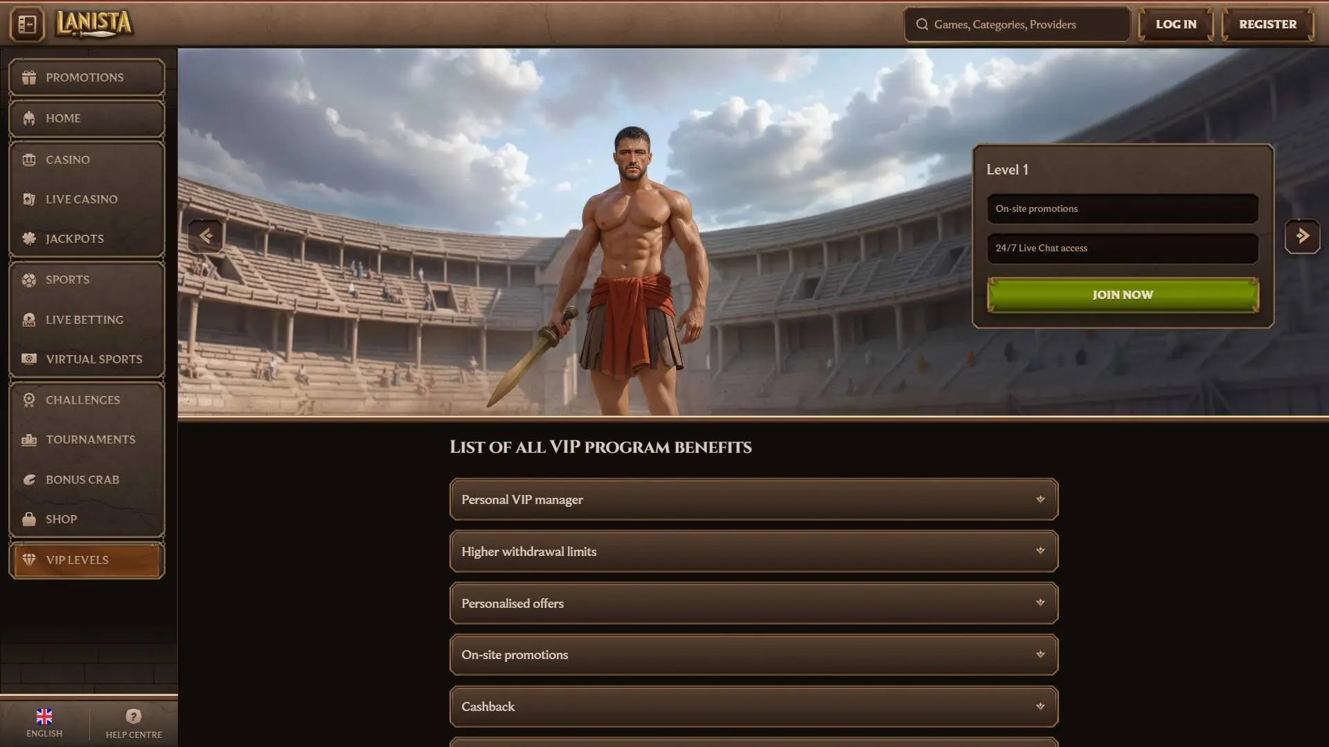 Lanista Casino Tournaments