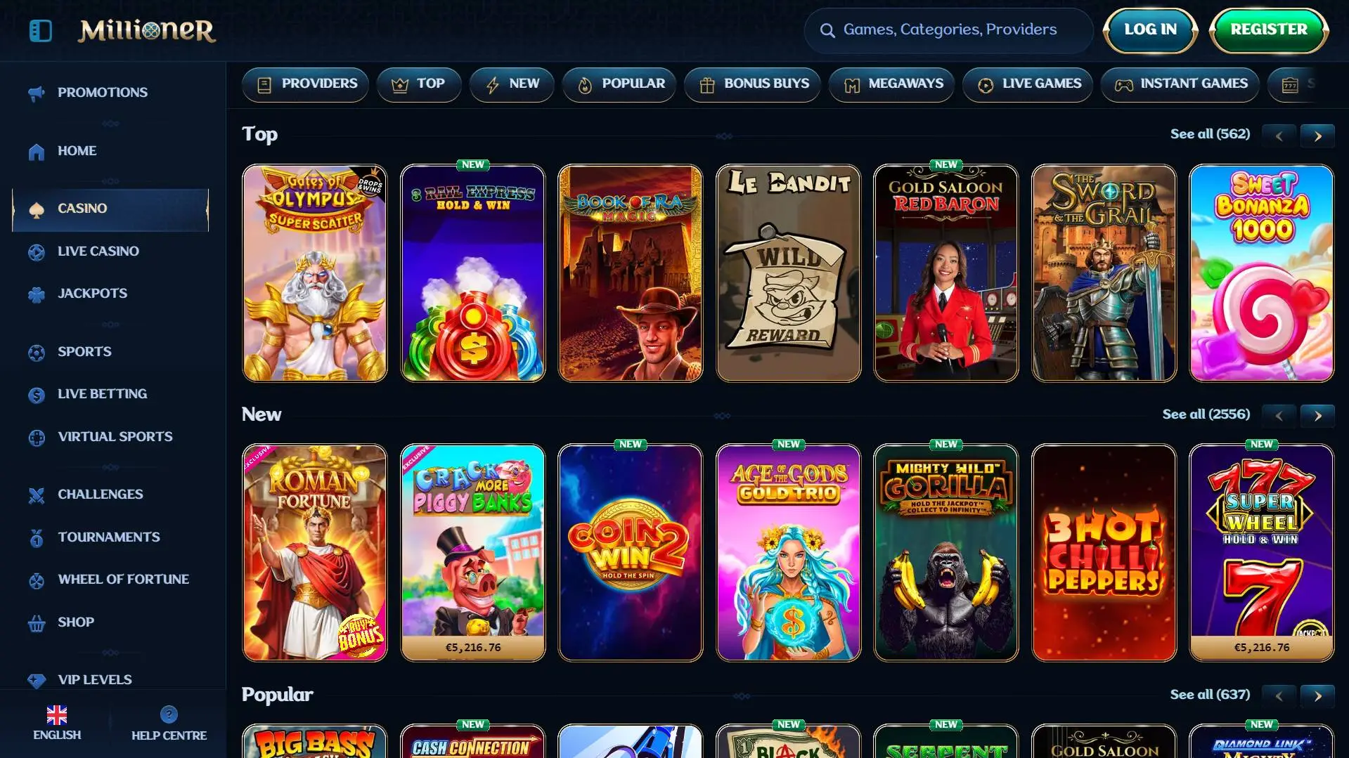 Millioner Casino Slots