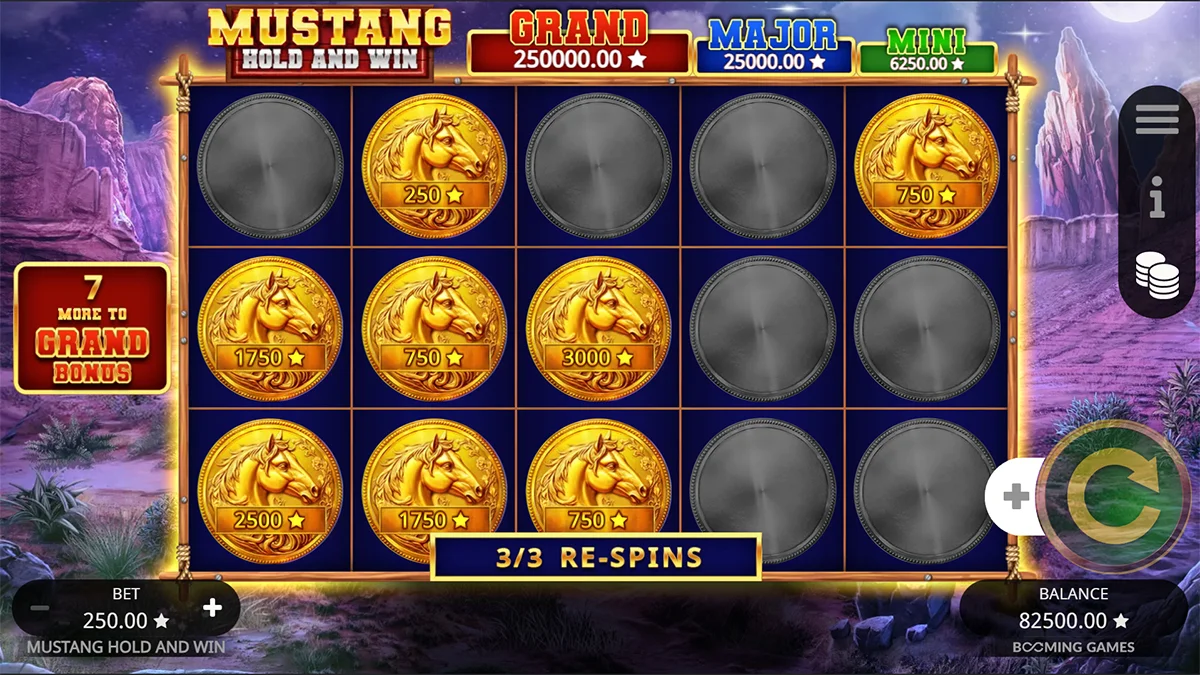 Mustang Hold and Win BonusRound