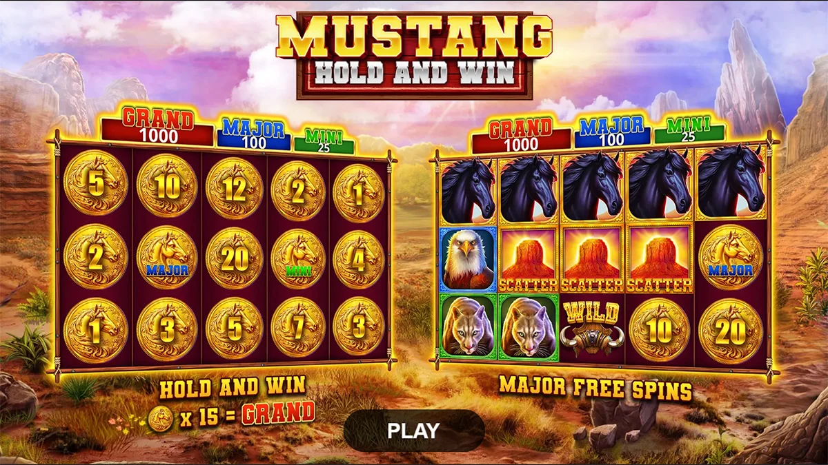 Mustang Hold and Win Homescreen