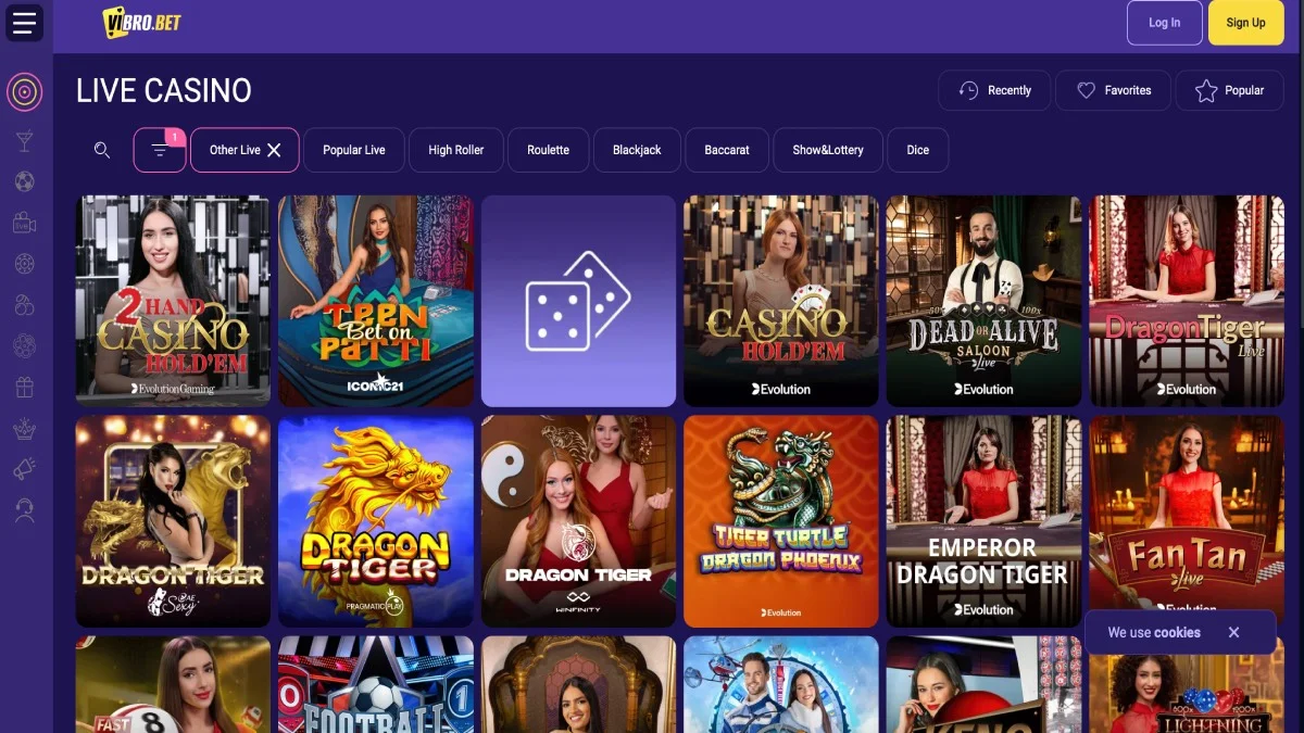 VibroBet Casino Live Casino