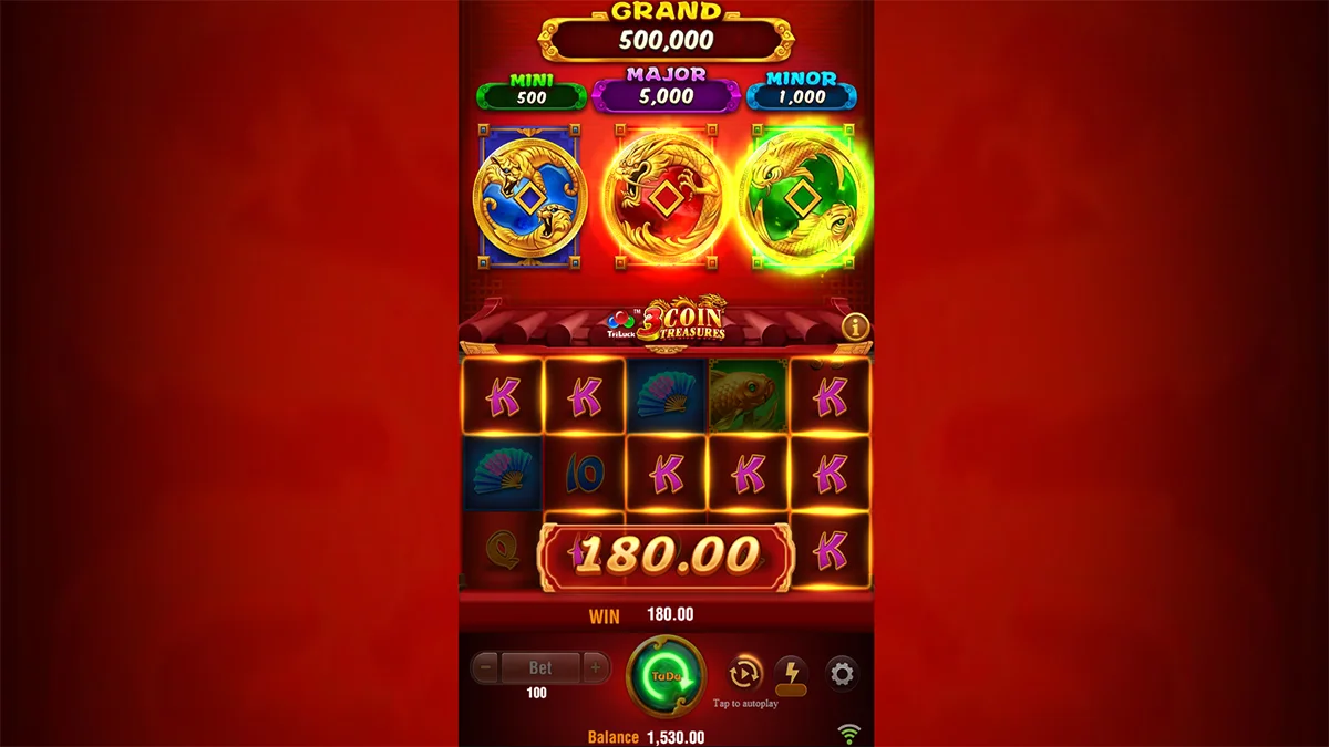 3 Coin Treasures Win2