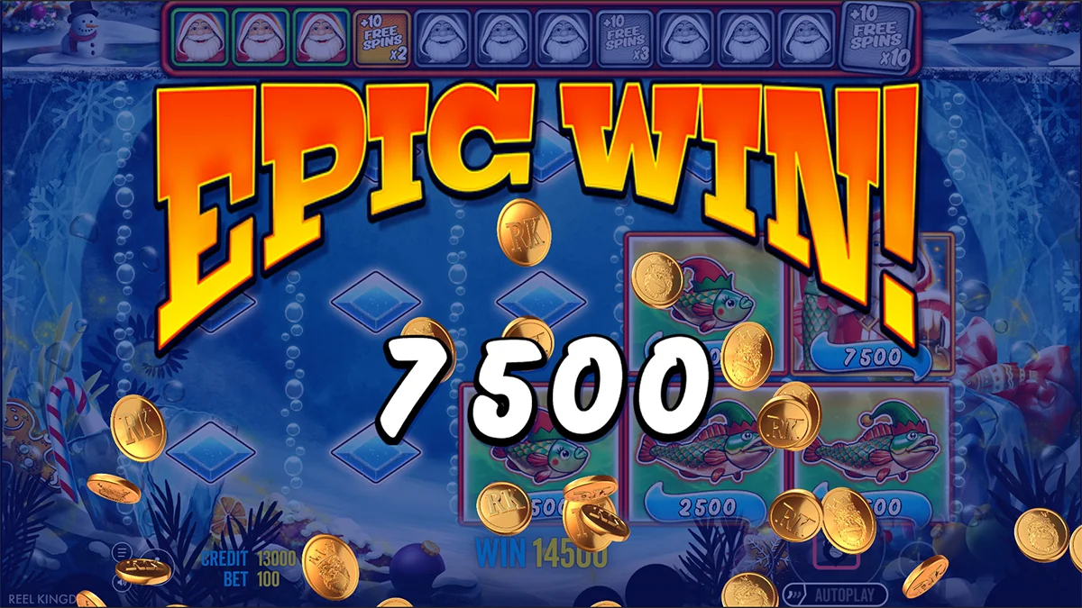 Big Bass Christmas Frozen Lake EpicWin