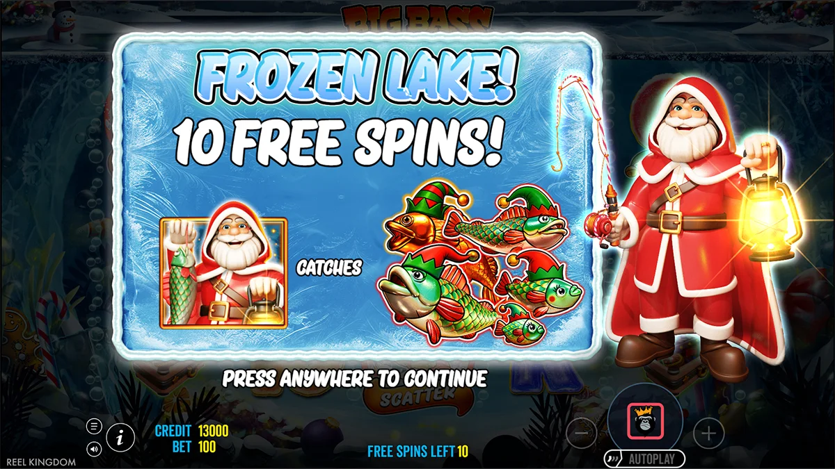 Big Bass Christmas Frozen Lake FS