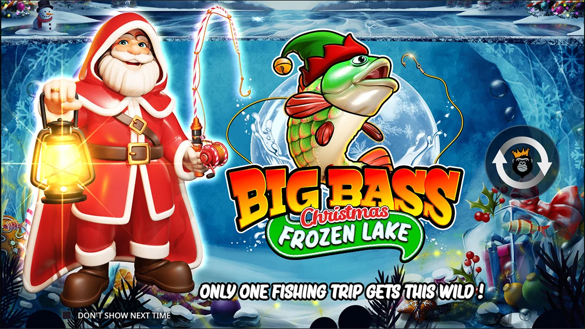 Big Bass Christmas Frozen Lake Homescreen